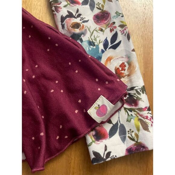 Cheeky Plum Girls Leotard Size 4 Floral Long Sleeve Dance Outfit - Picture 3 of 5